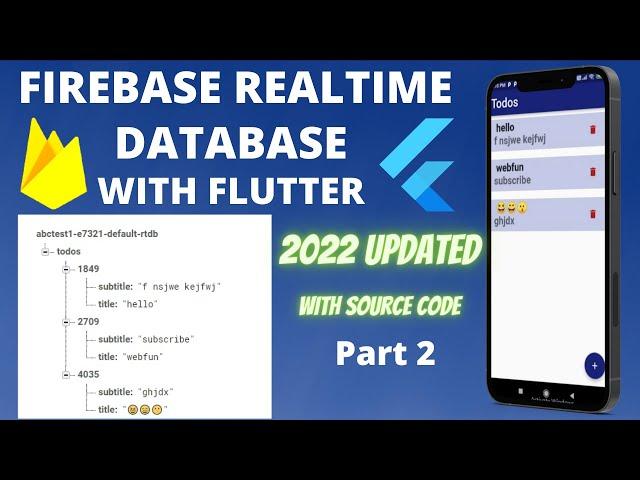 todo app using flutter firebase realtime database 2022 updated part2