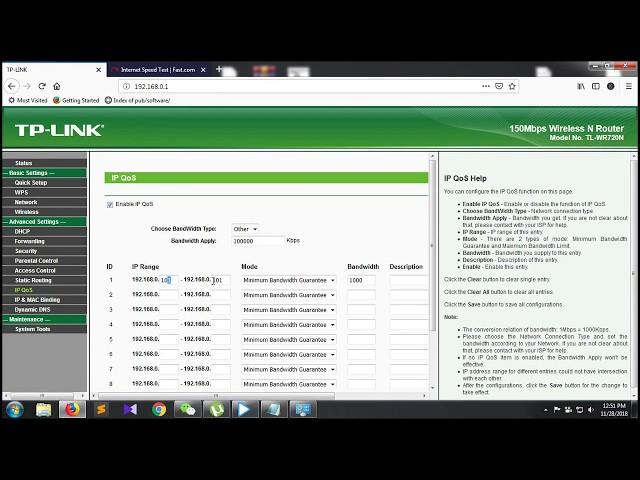 how to login TP link router,How to Control bandwidth,