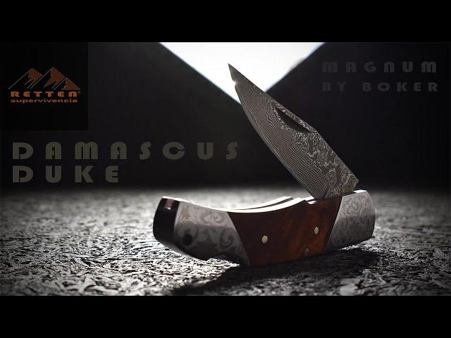 Boker Magnum Damascus Duke Unboxing Best Classic Pocket Knife 01Mb946Dam - Retten supervivencia