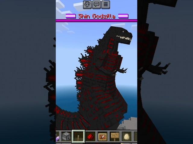 Shin Godzilla mod Minecraft bedrock  #minecraft #shorts