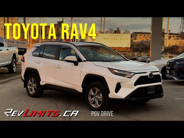 2023 TOYOTA RAV4 Hybrid XLE | ASMR | PoV  Test Drive #10 | 4K | REVLIMITS.CA