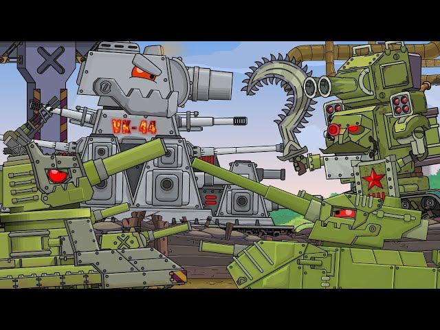 The Third Line of Defence: VK-44 vs Soviet monsters - Cartoons about tanks
