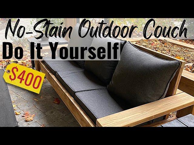 How I Built an Outdoor Sofa from Scratch - DIY Patio Furniture