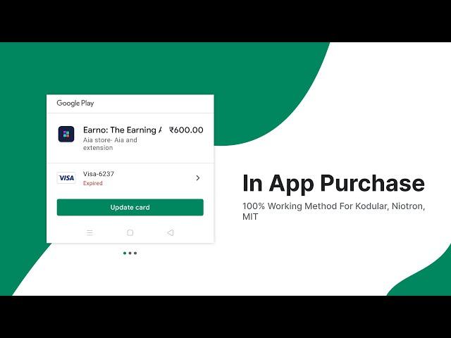 In App Purchase System Inside Kodular, Niotron, MIT App Inventor || By Pixel Editor