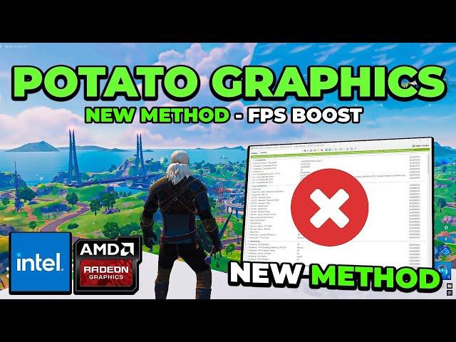 I Finally Got Potato Graphics in Fortnite Chapter 6 for INSANE FPS Boost