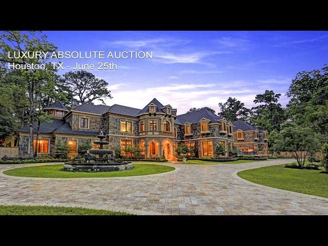 Luxury Houston Texas Mansion For Sale By Absolute Auction