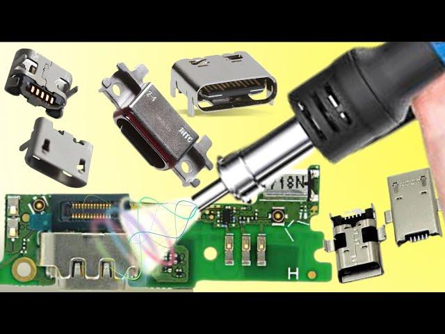 Universal Method: Micro USB and Type-C Charging Port replacement in Any Device