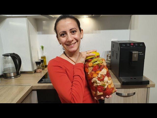Pickles with cambi, carrots and cauliflower. An old recipe for a pickle without  preservatives.