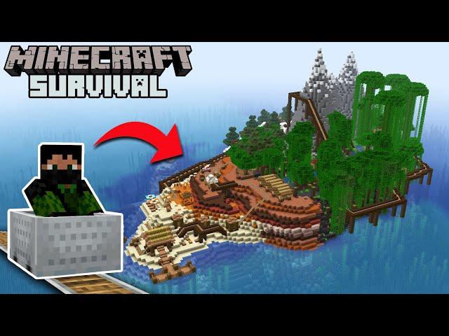 I Built a ROLLER COASTER ISLAND in Minecraft 1.19 Survival | Episode 49