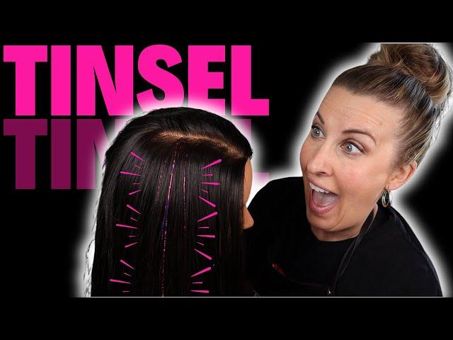 Hair Tinsel Tutorial | WITHOUT BEADS!