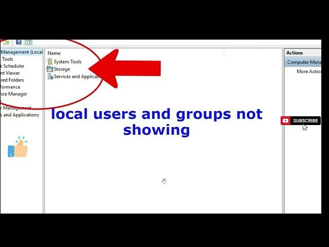 Local users and groups not showing in windows 10 and 11.#local #users #groups #notshowing