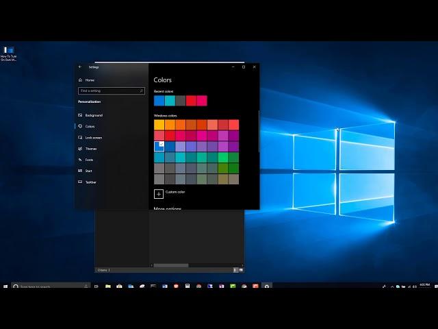 How To Turn On Dark Mode on Windows 10