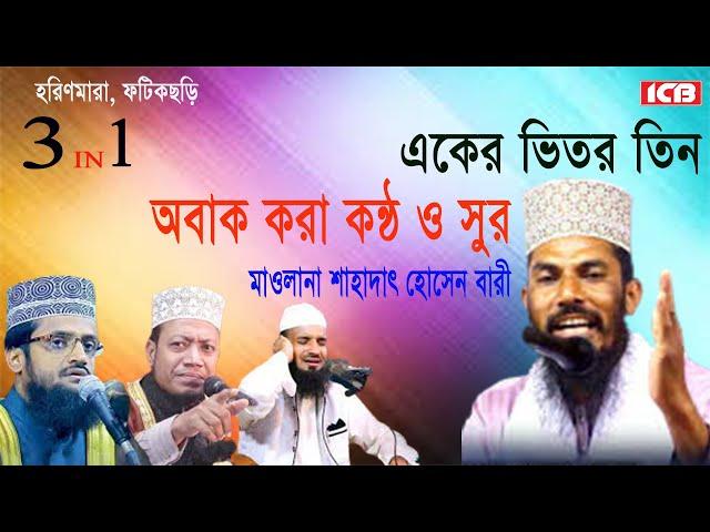 একের ভিতর ‍তিন | Shahadat Hossain Bari | মাওলানা শাহাদাৎ হোসাইন বারি | হরিণমারা ওয়াজ | ICB Digital