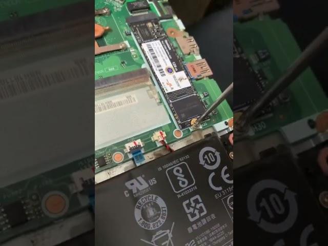 This is how we install nvme ssd on a laptop