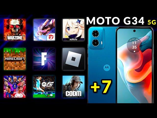 MOTO G34 5G EM JOGOS - COD WARZONE, Free Fire, Fortnite, Minecraft, Roblox, eFootball, FC Mobile + 9