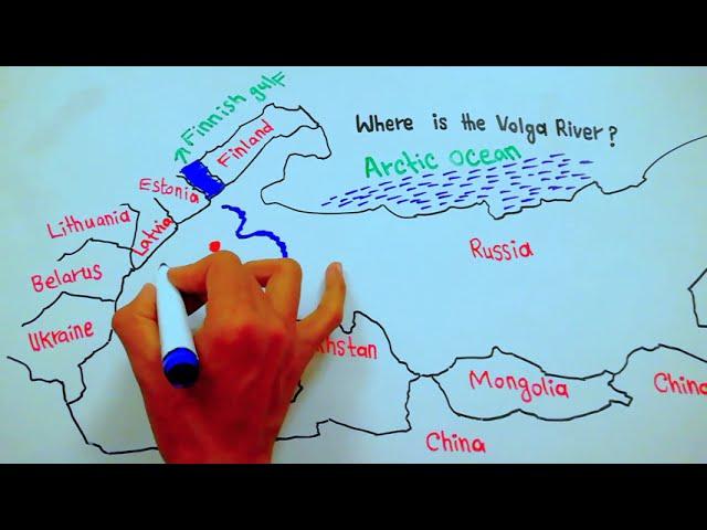 Where is the volga river located on a map // Volga River || 5min Knowledge