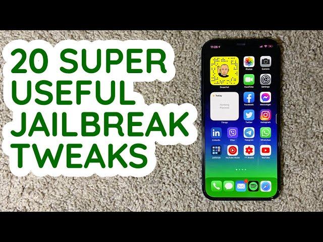 20 SUPER USEFUL JAILBREAK TWEAKS | for iOS 14 | unc0ver | Taurine