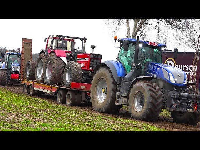 Große Traktorparade zur Heimfahrt - Mega Trekkertrek Spektakel in Loosbroek (NL) 17.03.2024