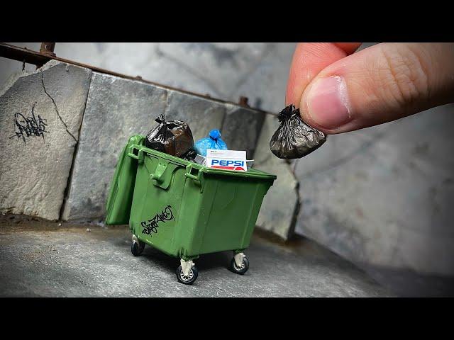 МУСОРКА диорама | diorama TRASH CAN