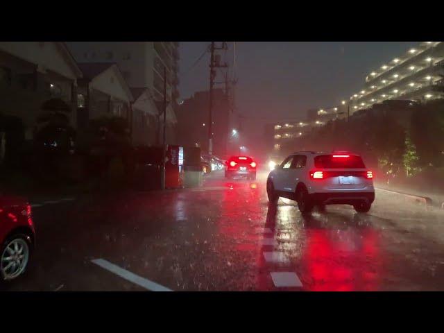 Abridged Japan Thunderstorm Downpour 2024.08.7 ASMR Ambience Sleep Meditate Relax Tokyo Rain Storm