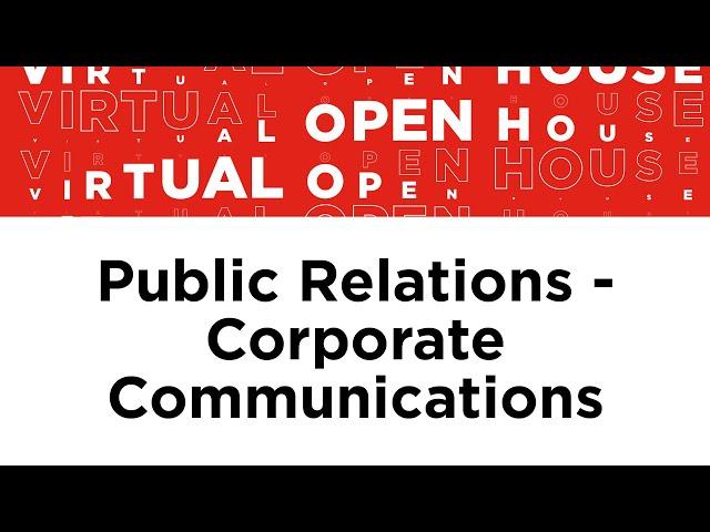 Public Relations - Corporate Communications