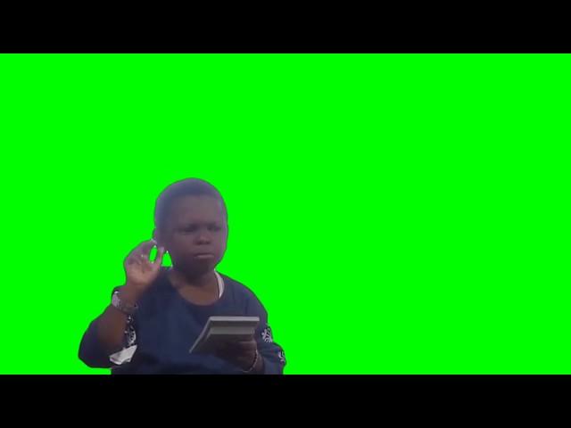 Calculator kid [MEME GREEN SCREEN]