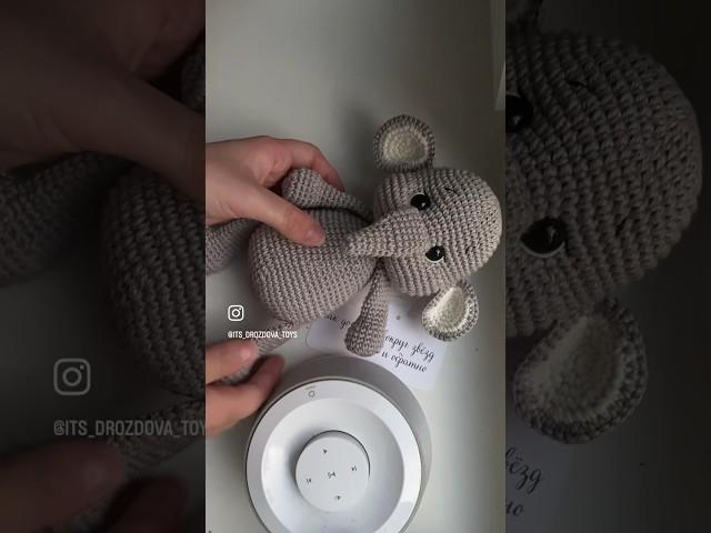 Игрушка слоник крючком амигурумии / детская игрушка / экологичные игрушки #crochet #amigurumi #knit