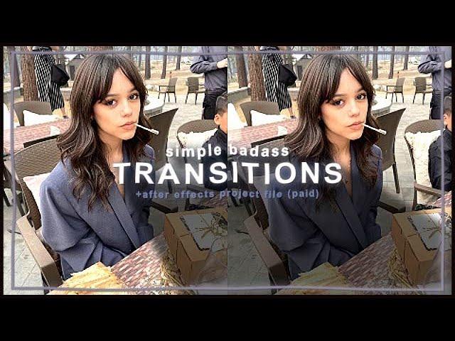 easy/simple badass transitions for edits - after effects tutorial + project file | klqvsluv