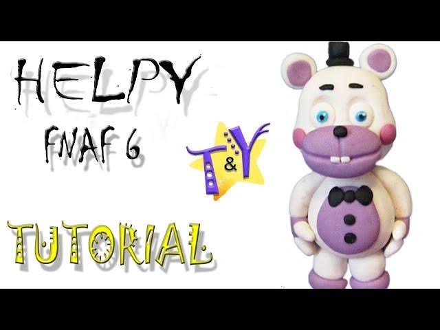 Как слепить Хэлпи ФНАФ 6 из Пластики Туториал  DIY брелок Helpy FNAF 6 from clay