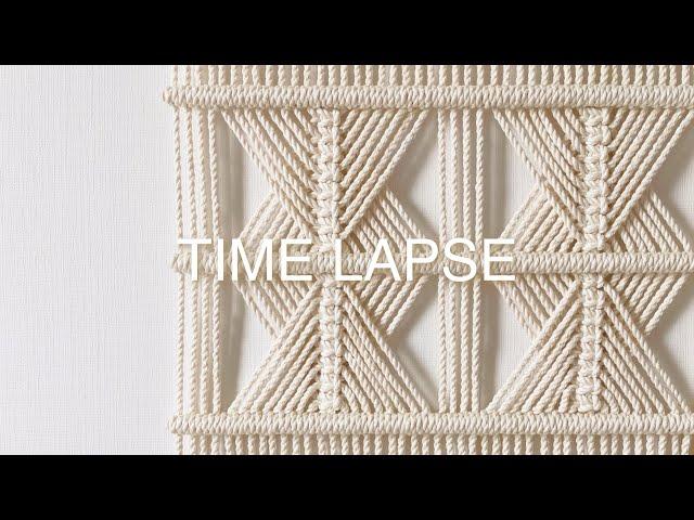 TIME LAPSE | macrame wall hanging | 마크라메 월 행잉