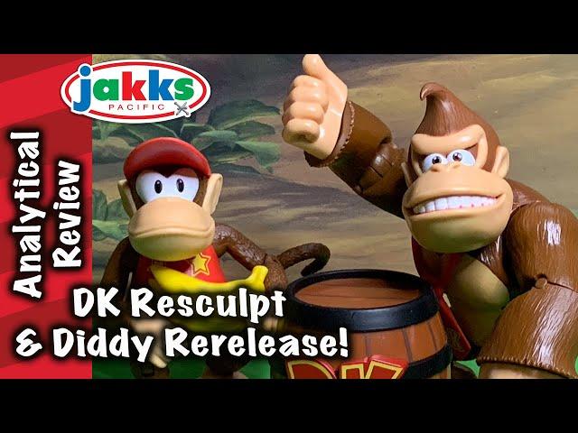 New Jakks Donkey Kong Resculpt and Diddy Kong Rerelease