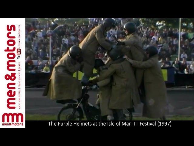 The Purple Helmets At The 1997 Isle of Man TT Festival