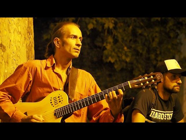 Late night rhythms in Istambul park, Odessa, Ukraine.