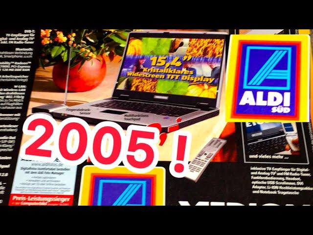 ALDI vor 20 Jahren Plasma TV Notebook Zeitreise Vintage Technik