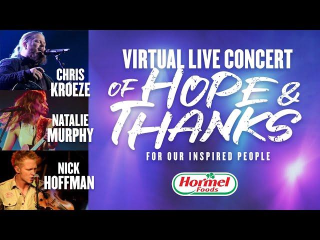 Virtual Live Concert of Hope & Thanks For Our Inspired People