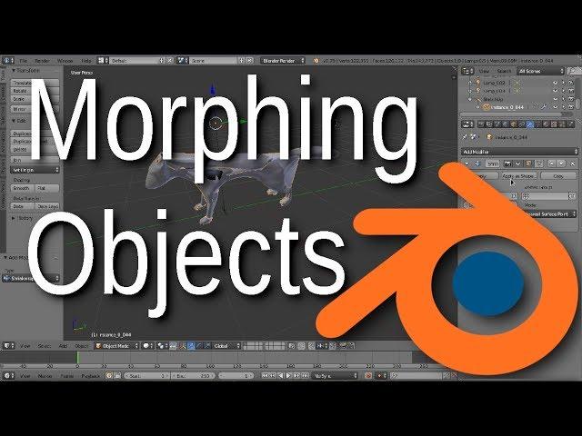 Blender Tutorial: How to morph objects and animate with keyframes