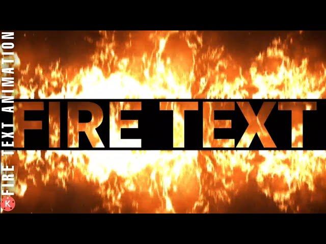 Fire Text Intro in KineMaster | Flame Text with KineMaster - Ceo Don Arts