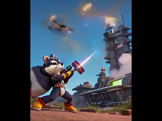 Rocket vs the nebula pirates #spacepirates #battle