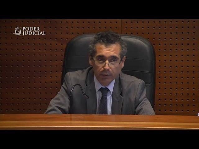 Lectura de sentencia en juicio por injurias de Gaspar Rivas contra Andrónico Luksic