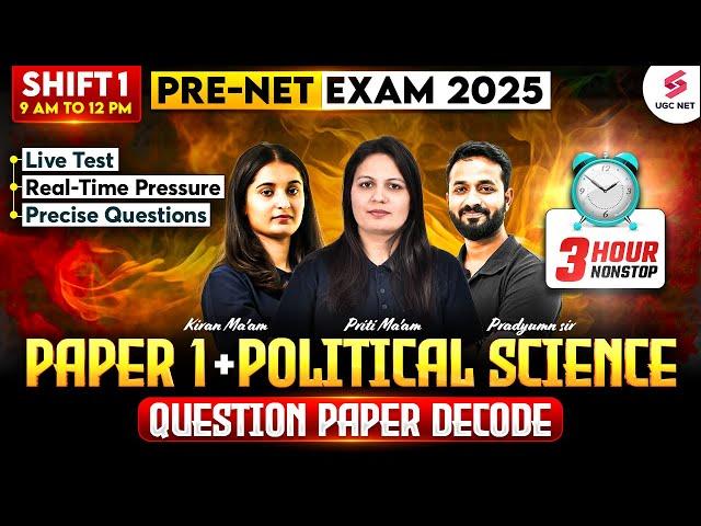 UGC PRE NET Exam 2025 | UGC NET Political Science Paper | UGC NET Paper 1 | UGC NET Question Paper