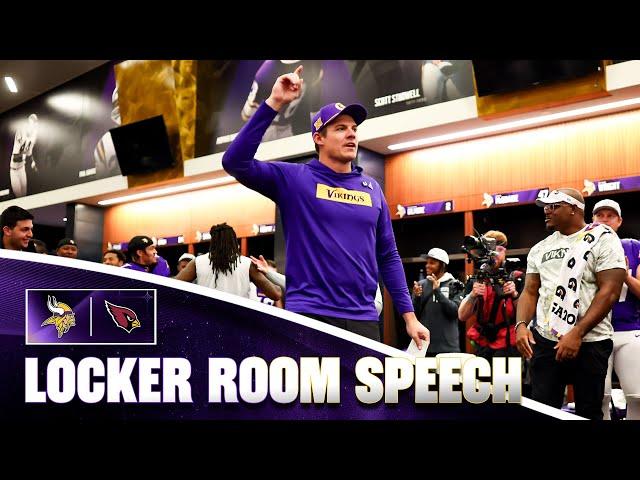 Kevin O’Connell’s Locker Room Speech After Minnesota Vikings Win Over Arizona Cardinals