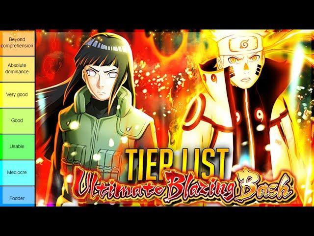 ULTIMATE BLAZING BASH TIER LIST(Best BB Units in OCTOBER 2019) | Naruto Ultimate Ninja Blazing