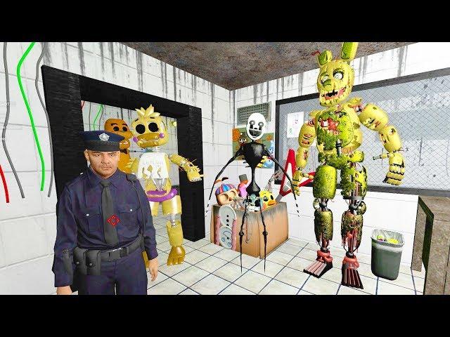 ANIMATRONICS SCARE THE SECURITY GUARD IN FNAF 3 Garry's Mod