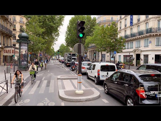 Paris Cycling Boulevard Saint-Michel to Gare de l'Est - July 16, 2020 09:33