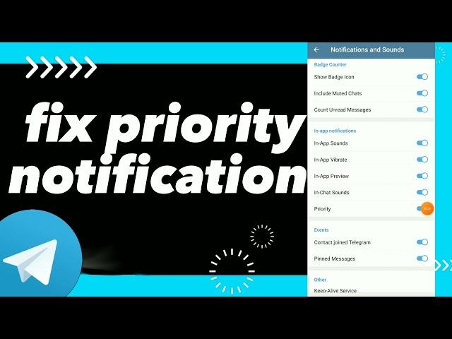 How To Fix Priority Notifications On Telegram App