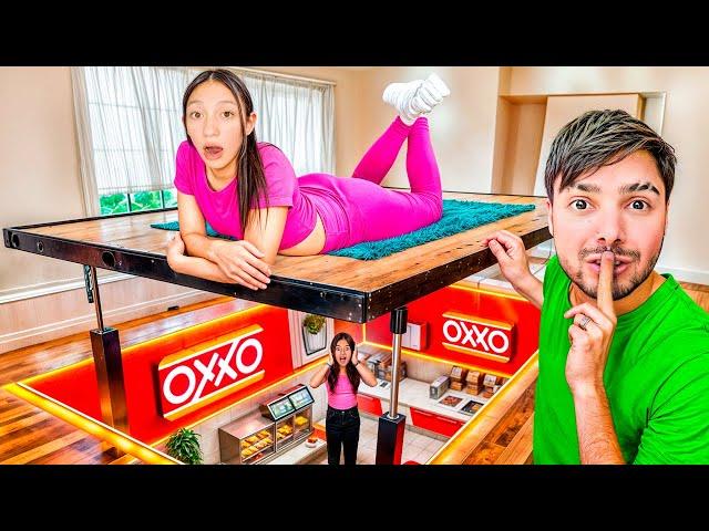 CONSTRUÍ un OXXO SECRETO para LOS NIÑOS