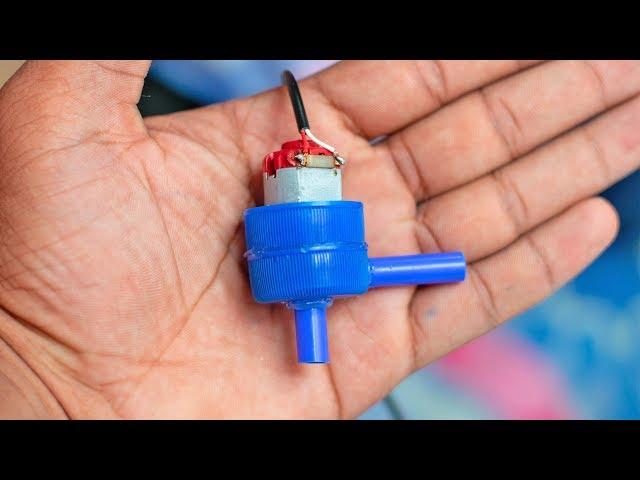 How to make Water Pump with dc motor | Global fun