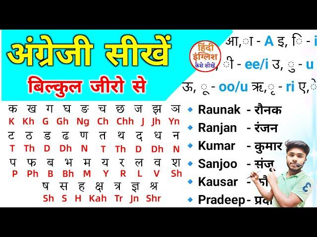 अंग्रेजी पढ़ना कैसे सीखें | How to learn English | English padhna kaise sikhe | इंग्लिश पढ़ना सीखें