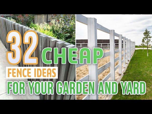 32 Cheap Fence Ideas For Your Garden and Yard