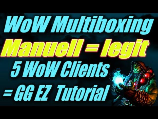 WoW MULTIBOXING Tutorial  TOS konform, manuell & legit | OHNE Addons, Tools | WoW Gold Guide